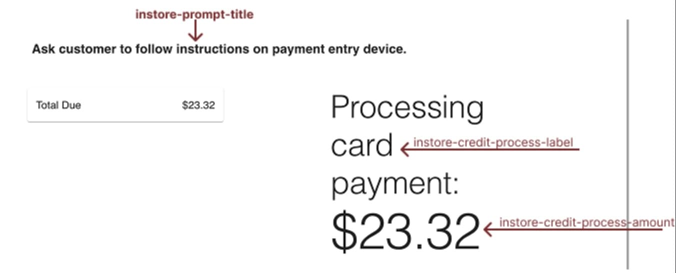 InStore credit processing override